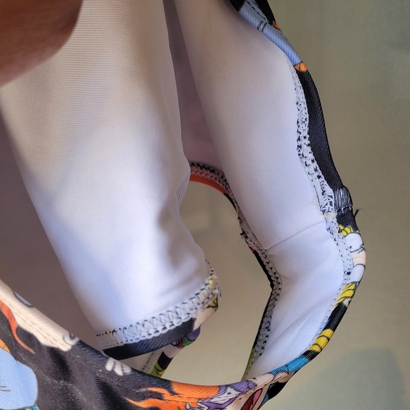 Forever 21 Black Green Full Rugrats Graphic One-Piece Swimsuit Small Multicolor - Picture 6 of 9